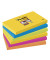 Haftnotizen 6556SR, Super Sticky Notes Rio de Janeiro, 127x76mm, 5-farbig sortiert (ultragelb/ultrablau/ultrapink/neonorange/neo