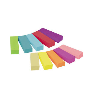 Index Haftstreifen Page Marker 10 Intensivfarben 12,7x44,4mm 10x50 Bl
