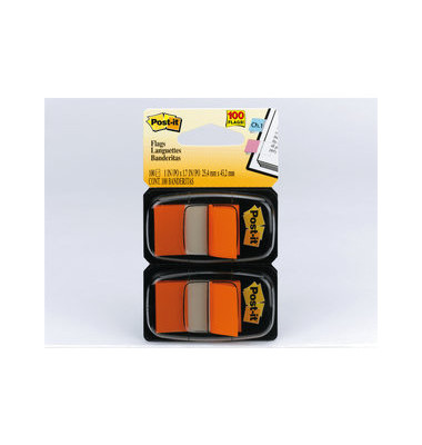 Index Haftstreifen orange 25,4x43,2mm