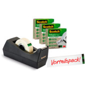 Klebebandabroller A greener choice Promotion 900C38G3, f&uuml;r Klebeb&auml;nder bis 19mm x 33m, schwarz