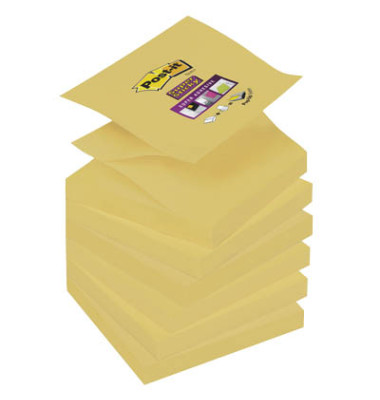 Haftnotizen R33012SY, Super Sticky Z-Notes, 76x76mm, gelb, quadratisch