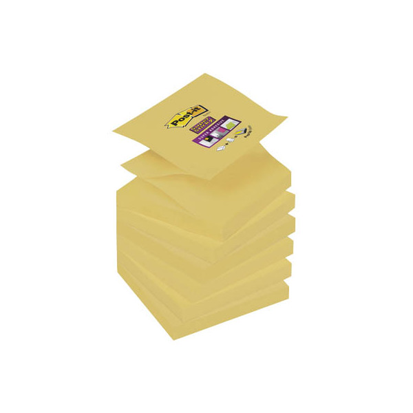 4064035065577 - Super Sticky Z-Notes Post-it R33012SY für Z-Notes Spender 12 Blöcke 90 Blatt je Block je 76 x 76 mm PEFC-zertifiziert gelb