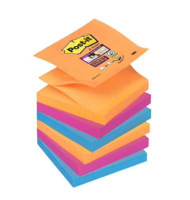 Haftnotiz Super Sticky Z-Notes sortiert 76x76mm 6x90 Bl Haftnotiz Super Sticky Z-Notes sortiert 76x76mm 6x90 Bl