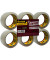 Packband S5066T6, 50mm x 66m, PP, leise abrollbar, transparent