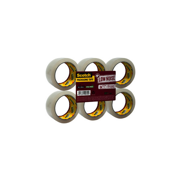 8021684006012 - Packband S5066T6 50mm x 66m PP leise abrollbar transparent 8021684006012 6 Rolle