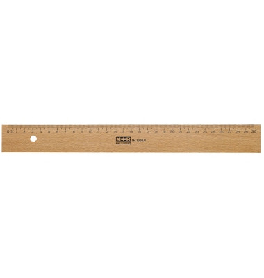 Holz-Lineal 719170000 braun 17cm mit Tuschekante