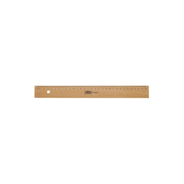 4004627259014 - Holz-Lineal 719170000 braun 17cm mit Tuschekante 4004627259014 M+R