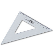 Kunststoff-Zeichendreieck 747250020 rauchgrau-transparent 16 cm