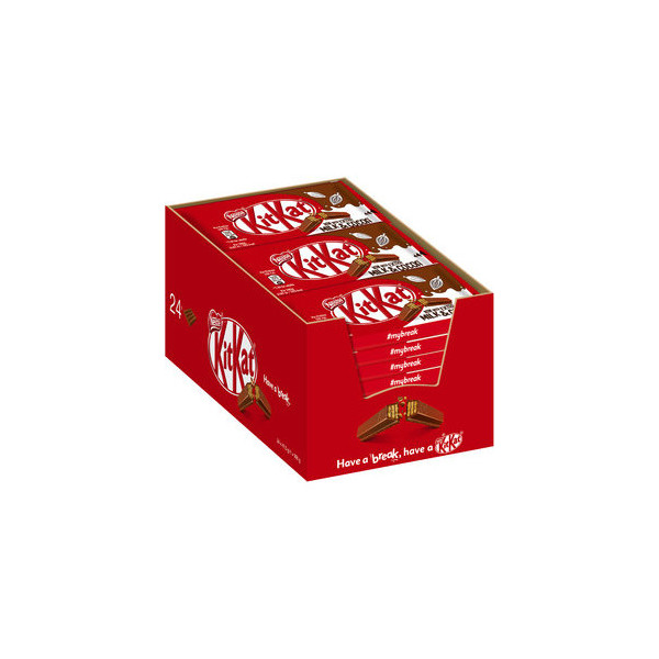 7613035358447 - Schokoriegel Nestlé KitKat Knusperwaffel mit Milchschokolade 24 Einzelriegel x 415 g