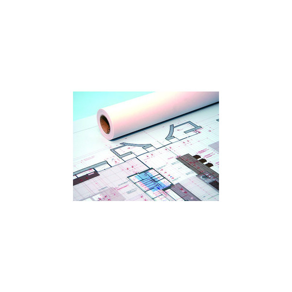 8713878102609 - Plotterpapier Standard IJM021 97003453 841mmx50m 841mm x 50m weiß 90g 8713878102609 3 Meter