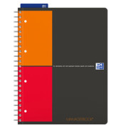 Collegeblock 400010756 Managerbook, kariert / kariert Rand beidseitig, A4, 80g, schwarz, 160 Blatt