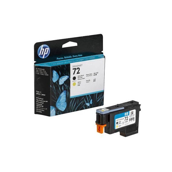 0808736779623 - Hewlett Packard - Ink-jet hp 72 cabezal negro mate y amarillo designjet t610 1100