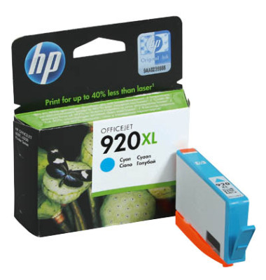 Druckerpatrone 920XL CD972AE (920XL), cyan, ca. 700 Seiten