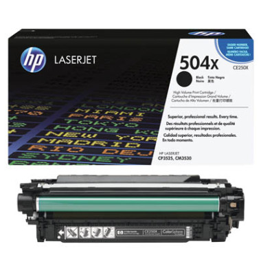 Toner CE250X (504X), schwarz, ca. 10500 Seiten