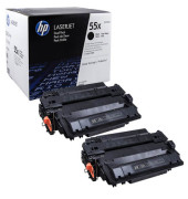 Toner CE255XD (55X), schwarz, ca. 2x 12500 Seiten