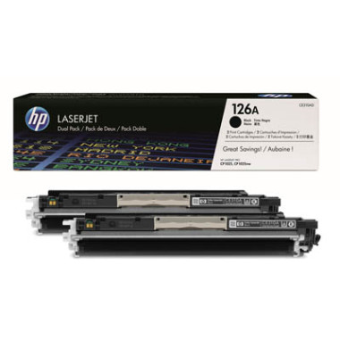 Toner 126A schwarz ca 1200 Seiten Doppelpack Toner 126A schwarz ca 1200 Seiten Doppelpack