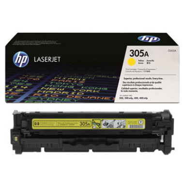 Toner CE412A (305A), gelb, ca. 2600 Seiten