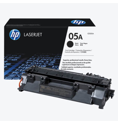 Toner CE505A (05A), schwarz, ca. 2300 Seiten