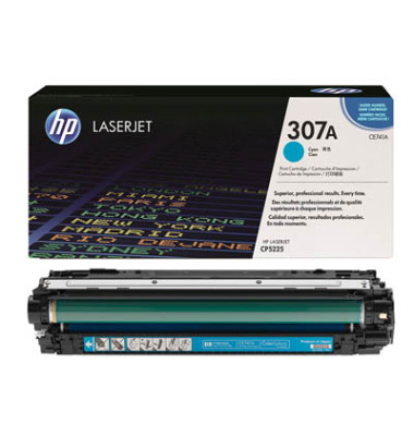 Toner CE741A (307A), cyan, ca. 7300 Seiten