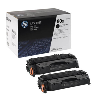 Toner 80X schwarz ca 6900 Seiten Doppelpack
