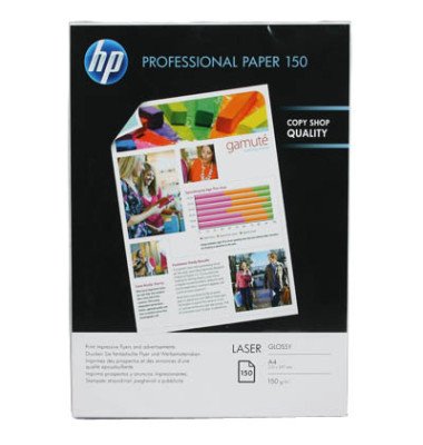 Fotopapier Enhanced Business Paper CG965A, A4, für Laser, 150g weiß glänzend beidseitig bedruckbar