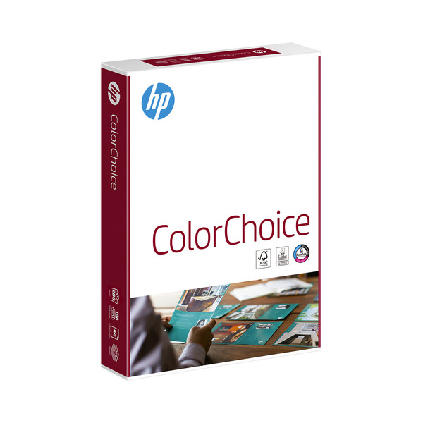 4 Stück HP Farblaserpapier ColorChoice CHP755 A4 200g weiß matt 3141725002713 HP 250 Blatt