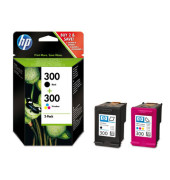 Druckerpatrone 300 CN637EE (300), schwarz/color (cyan/magenta/gelb), ca. 200 / 165 Seiten