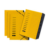 Ordnungsmappe - 40058-05, 1-7, gelb, Din A4, 7 F&auml;cher