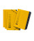Ordnungsmappe A4 7-teilig gelb Aufdruck 1-7 auf dem Deckel mit Eck