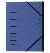 Ordnungsmappe Sorting File 40059-02, 1-12, blau, A4, 12 F&auml;cher