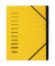 Ordnungsmappe Sorting File 40059-05, 1-12, gelb, Din A4, 12 F&auml;cher