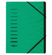 Ordnungsmappe Sorting File 40059-03, 1-12, gr&uuml;n, A4, 12 F&auml;cher