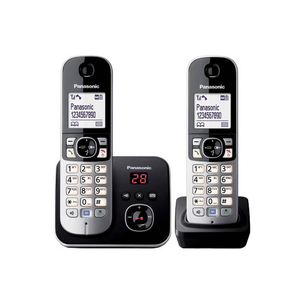 Panasonic Panas. KX-TG6822GB schw.Duo/AB - Bürobedarf Thüringen