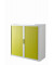 Aktenschrank easy Office E1CT0005300042, Kunststoff/Stahl abschließbar, 2 OH, 110 x 104 x 41,5 cm, grün/weiß