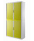 Aktenschrank Rolladenschrank E2CT0005300058 E2CT0005300058, abschlie&szlig;bar, 4 OH, gr&uuml;n/wei&szlig;, 110x204x41,5cm (BxHxT)