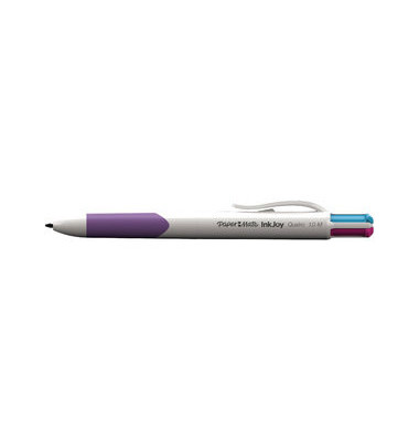 Vierfarbkugelschreiber InkJoy S0977270, t&uuml;rkisblau /lila / magenta / hellgr&uuml;n, 0,7mm, Einweg