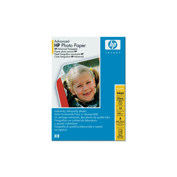 0882780349551 - Fotopapier Advanced Q5456A A4 für Inkjet 250g weiß glänzend einseitig bedruckbar 0882780349551 25 Blatt