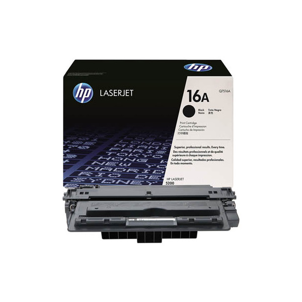 0829160755045 - Toner Q7516A (16A) - Schwarz - Kapazität 12000 Seiten (Q7516A)