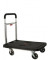 Plattform-Wagen klappbar, max. 150 kg belastbar, 4 Rollen, schwarz/silber