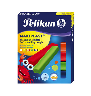 Nakiplast Knetmasse 196/7 sortiert 7 Farben 125g