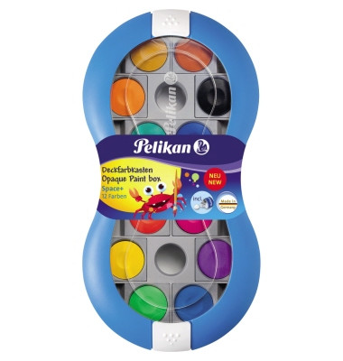 Farbkasten Space+, 724617, Wasserfarbe, 12 Farben, farbig sortiert