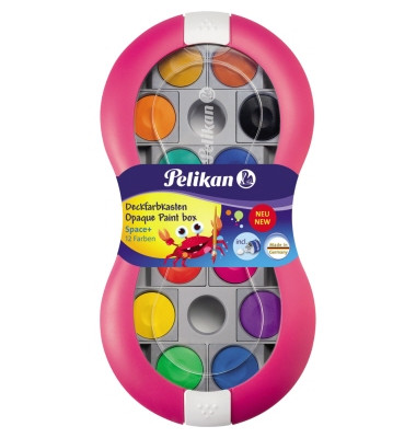 Farbkasten Space+, 724625, Wasserfarbe, 12 Farben, farbig sortiert