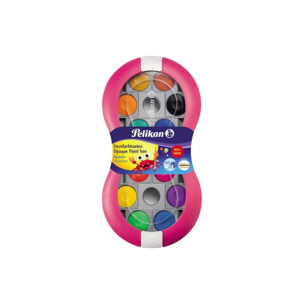 Pelikan Farbkasten Space+, 724625, Wasserfarbe, 12 Farben, farbig sortiert 4012700724625 Pelikan