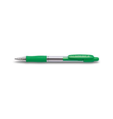Kugelschreiber Super Grip BPGP-10R-M grün/transparent 0,4 mm