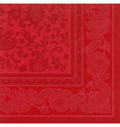 Servietten ROYAL Col.Ornaments rot 40x40cm 50St 1/4 Falz