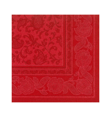 Servietten ROYAL Col.Ornaments rot 40x40cm 50St 1/4 Falz