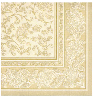 Servietten ROYAL Col.Ornaments champag. 40x40cm 1/4 Falz