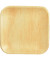 Teller Palmblatt pure eckig 18x18 cm