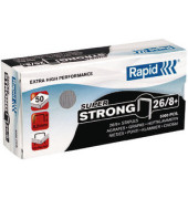 Heftklammern Super Strong 24862200, Stahldraht verzinkt, 26/8+, Heftleistung 50 Blatt max.
