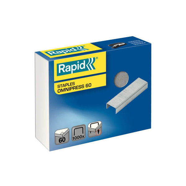 4051661018923 - Heftklammern Omnipress 60 5000561 Stahldraht verzinkt Omnipress 60 Heftleistung 60 Blatt max  4051661018923 1000 Stück